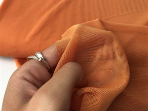 Mesh - firevejsstræk i orange